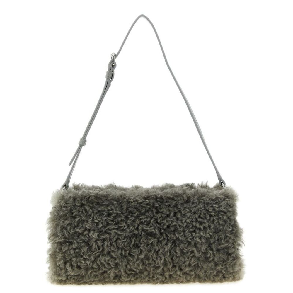 Stella McCartney Gray Polyester Clutch Women's Bag